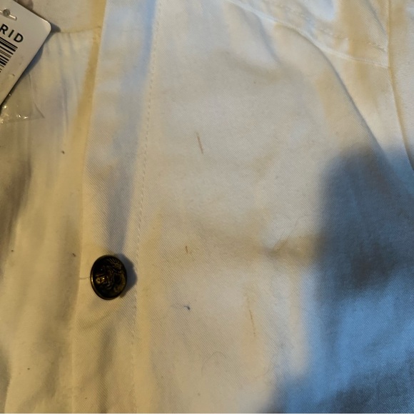 Torrid Off White Twill Peplum Military Jacket size 00 (M/L 10) - Picture 15 of 16